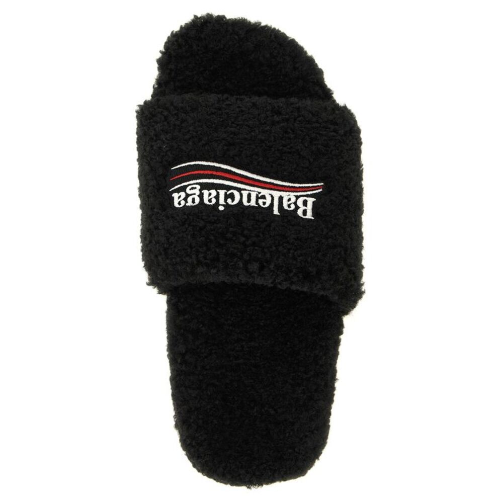 Balenciaga Women 'Furry' Open Sandals - Picture 4 of 4